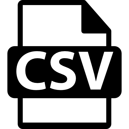 Comma Separated Values (CSV)